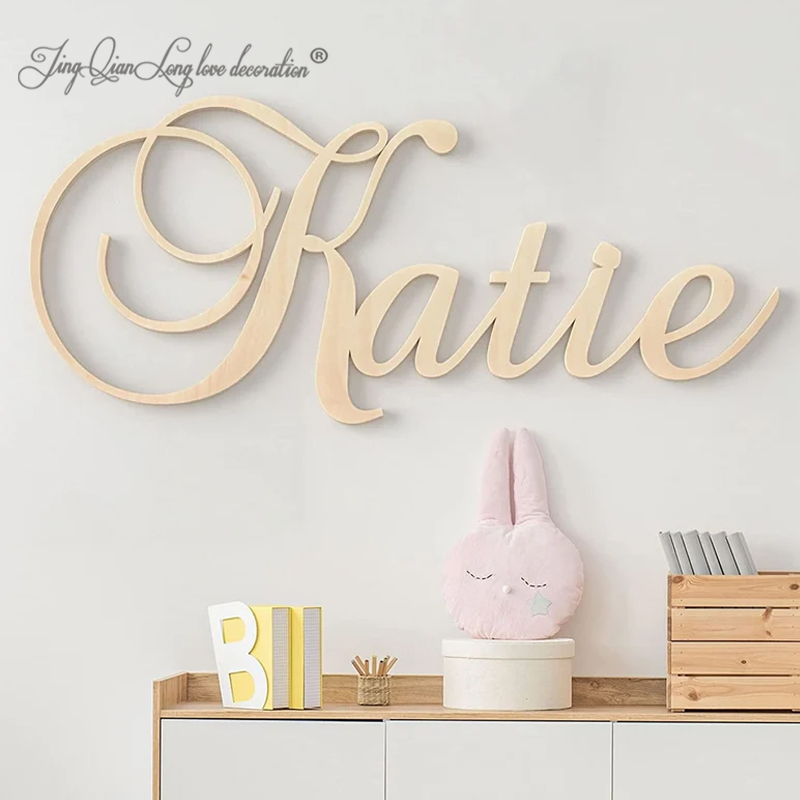 Baby Nursery Name Letters - Custom Wooden Name Sign for Baby