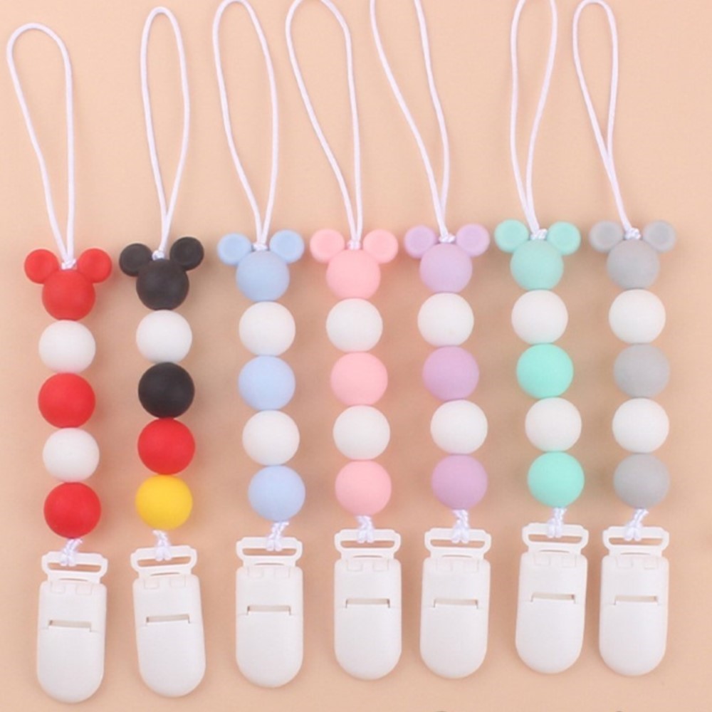 Baby Nursery Hospital - Silicone Baby Pacifier Clip Teether round
