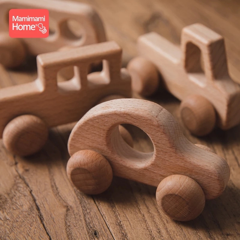 Baby Nursery Hospital - 1pc Wooden Car Baby Toys BPA