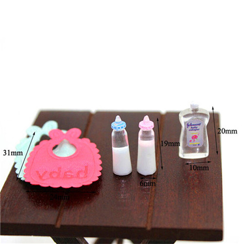 Baby Nursery Sets - 1:12 Dolls House Miniature Baby Bottles