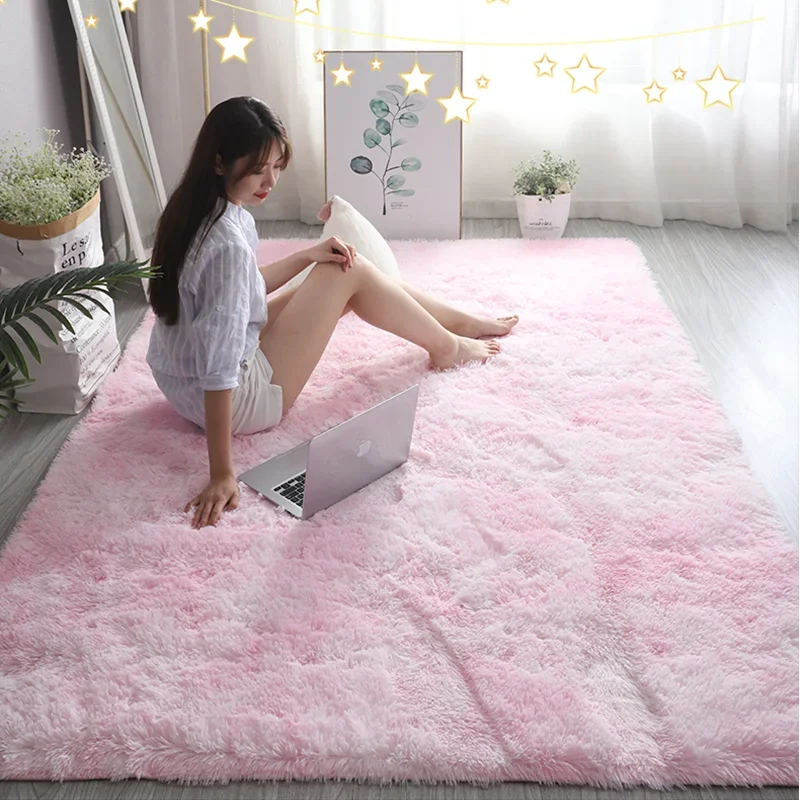 Soft Rug Nursery - Pink Kids Carpet For Girls Bedroom