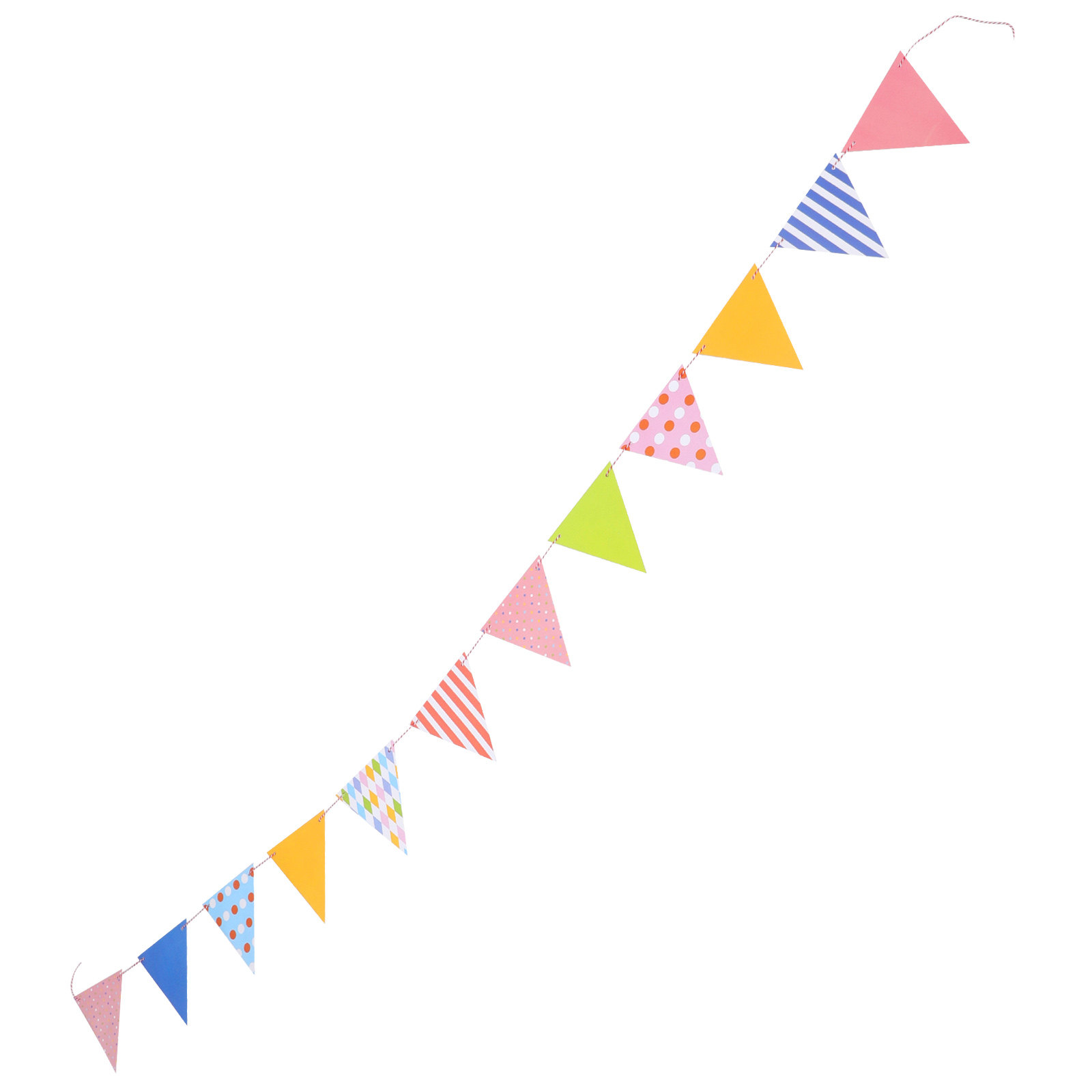 Baby Nursery Bunting - Triangle Paper Bunting Flags Garland Colorful