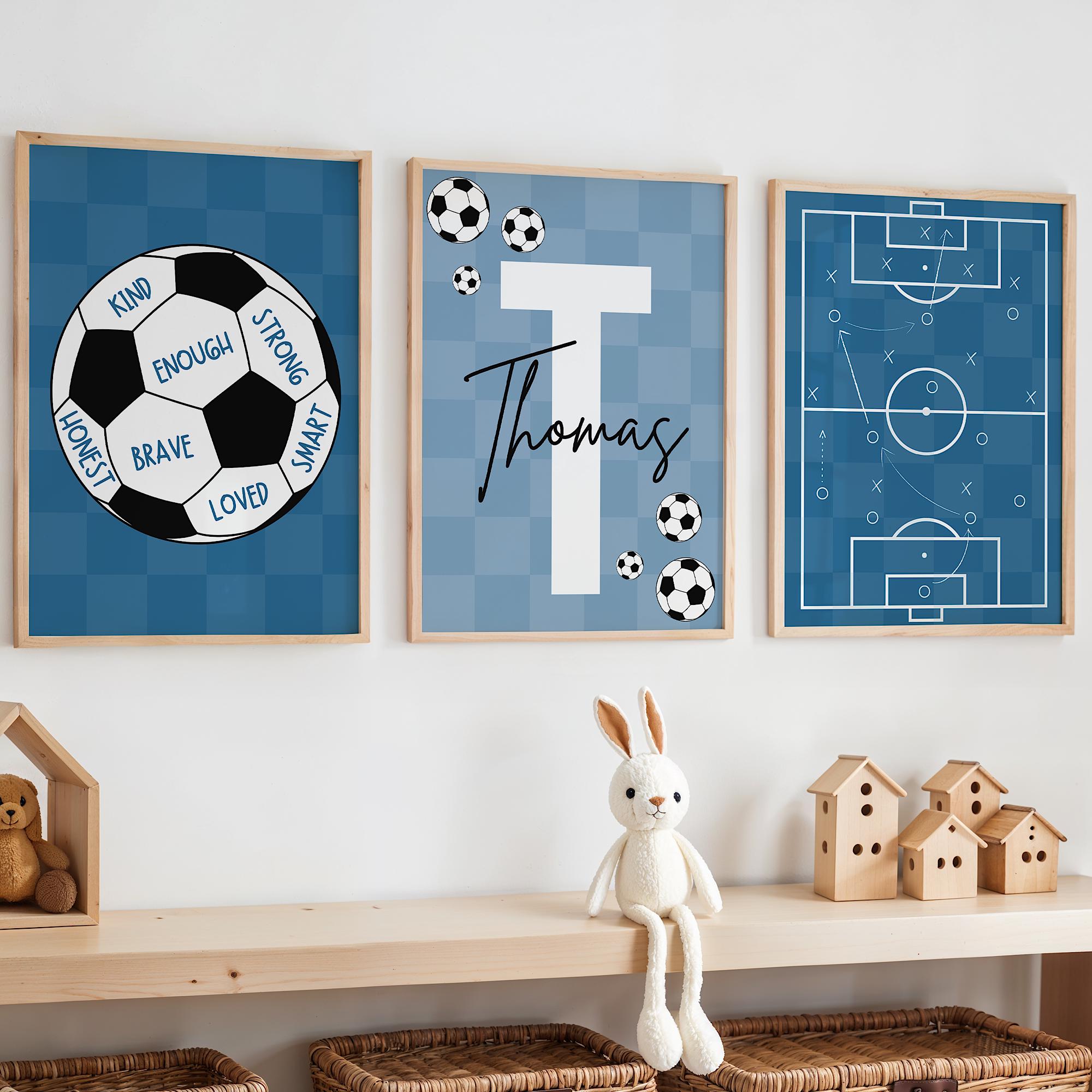Custom Soccer Wall Art Set Aff - Baby Nursery Wall Art review and price