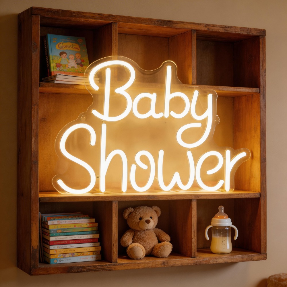 Baby Shower LED Neon Signs USB - Baby Nursery Wall Lights review and price