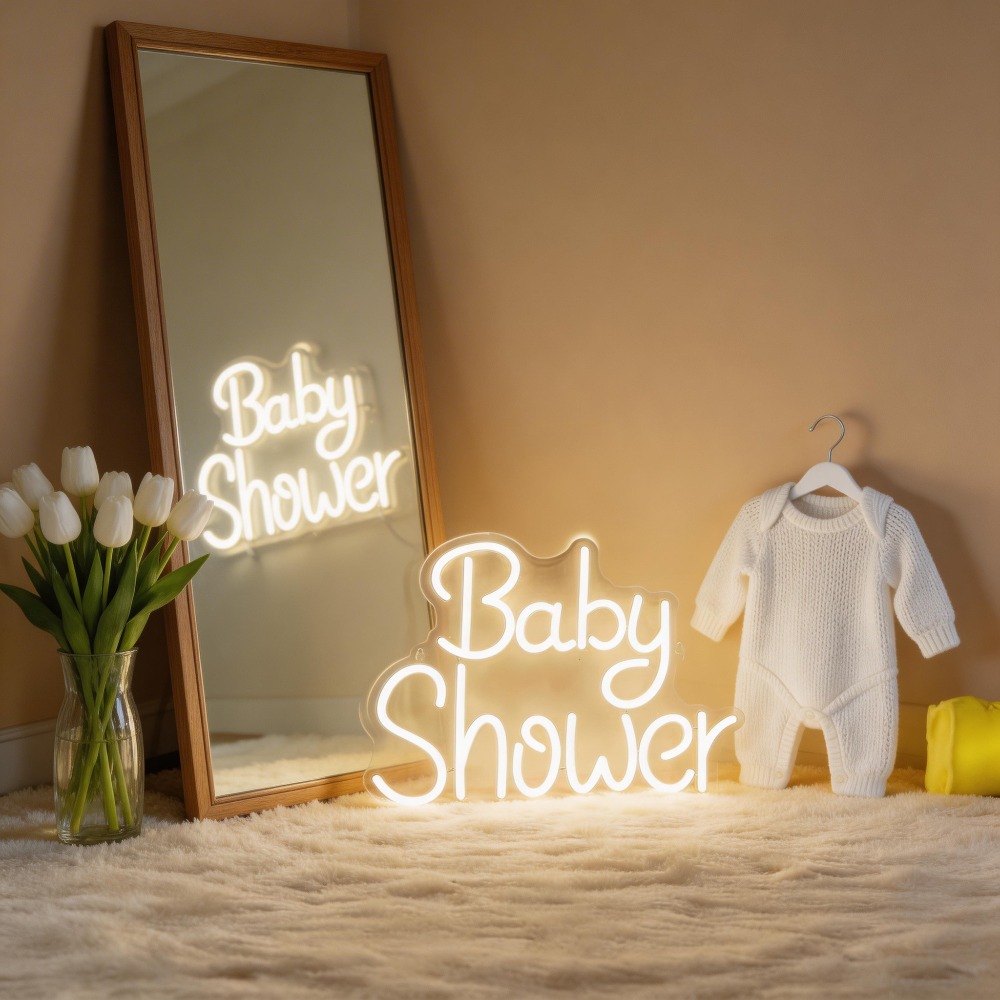 Baby Shower LED Neon Signs USB - Baby Nursery Wall Lights review and price