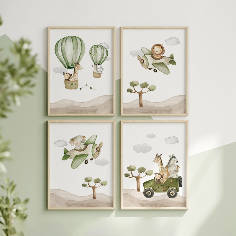 1pc frameless,Hot Air Balloon  - Animals Baby Nursery review and price