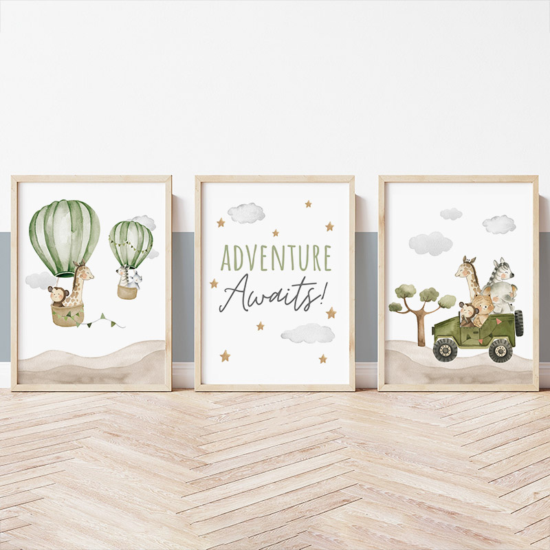 1pc frameless,Hot Air Balloon  - Animals Baby Nursery review and price