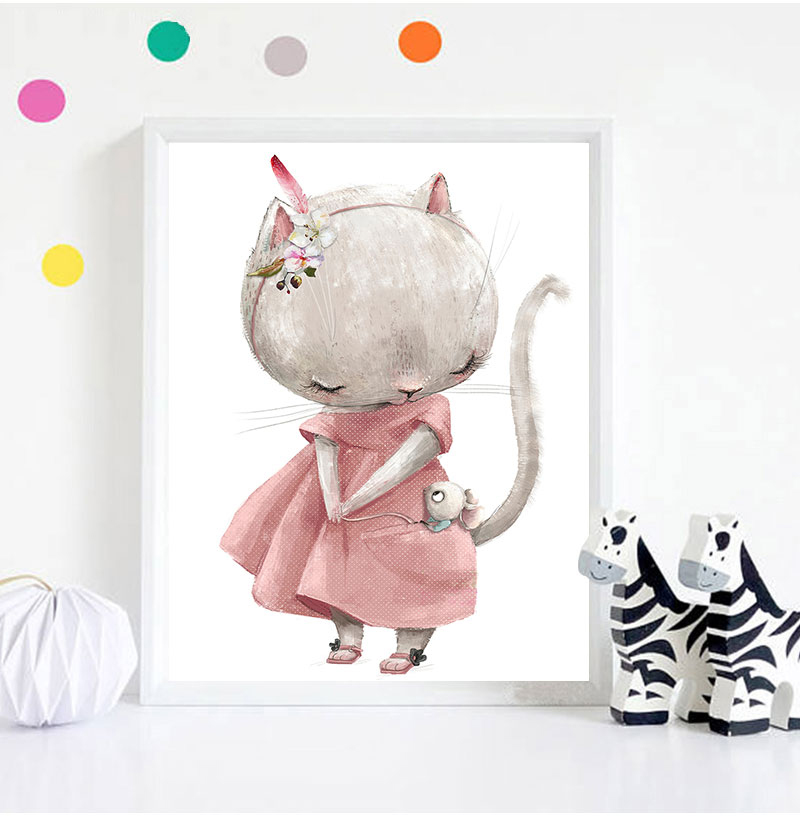 1PC frameless decorative art p - Animals Baby Nursery review and price