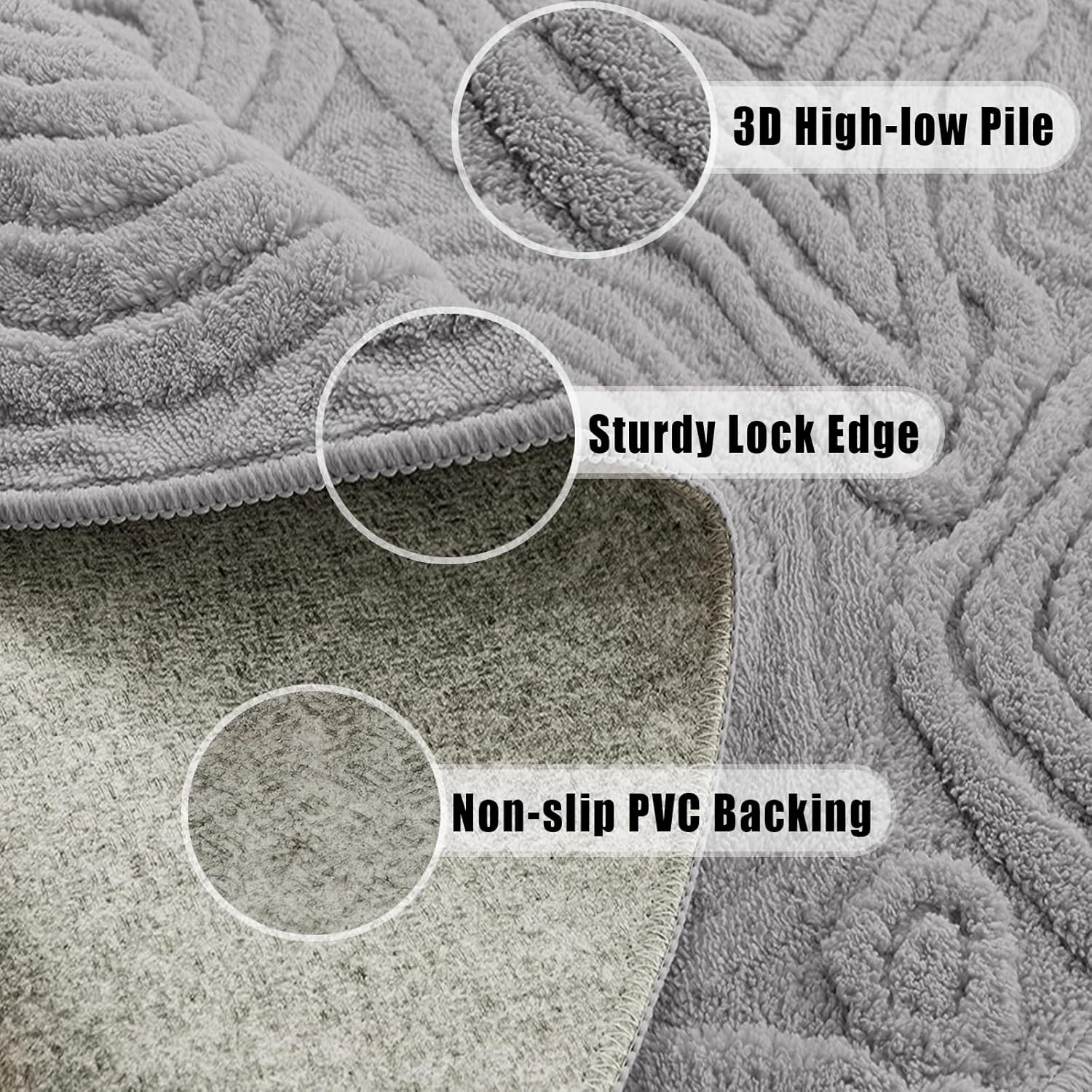 3D Geometric Round Rug – Soft  - Soft Rug Nursery review and price