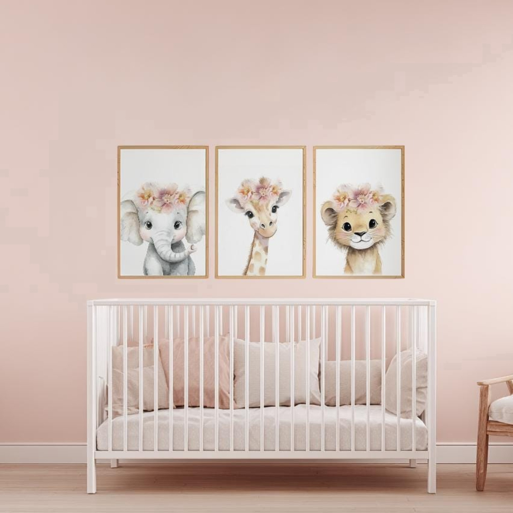 Baby Girl Nursery Wall Art Set - Baby Nursery Sets review and price