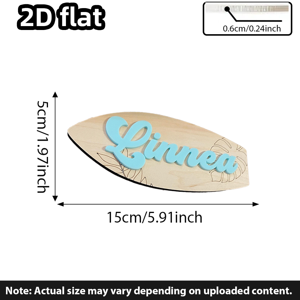 Surfboard Baby Name Signboard  - Baby Nursery In review and price