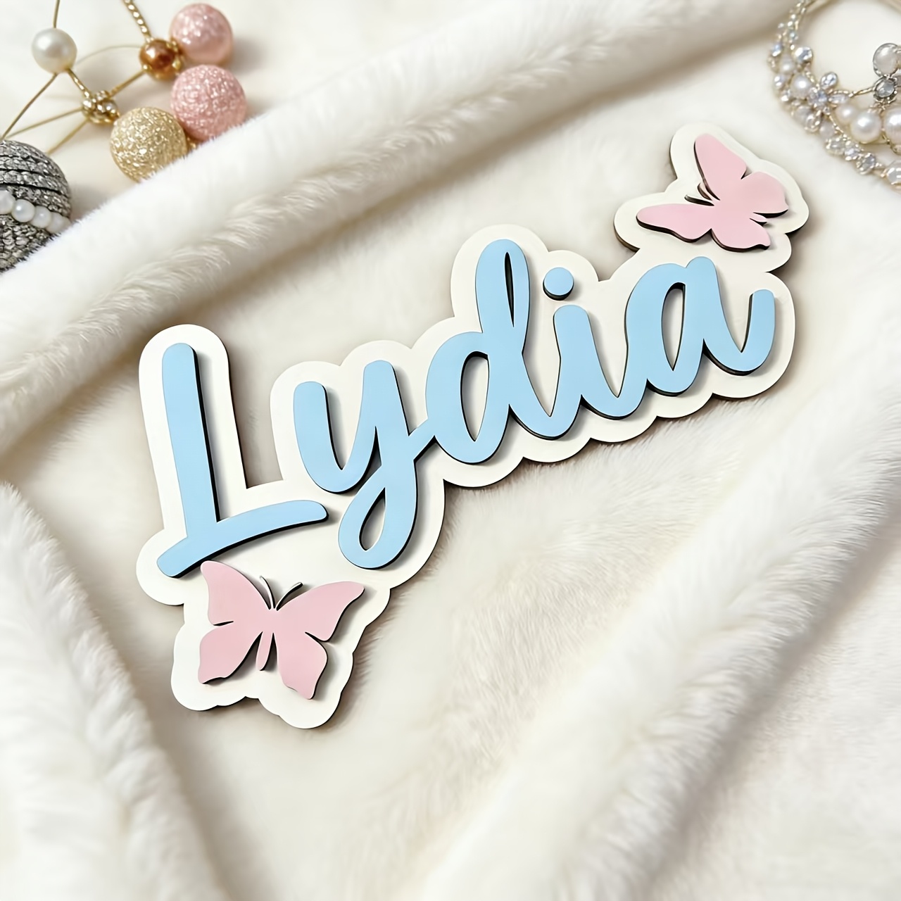 Personalized Blue & Pink Butte - Baby Nursery Name review and price