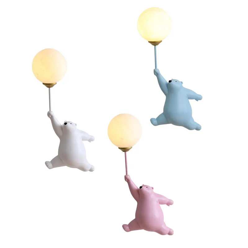 Cartoon Polar Bear LED Sconce  - Baby Nursery Wall Lights review and price