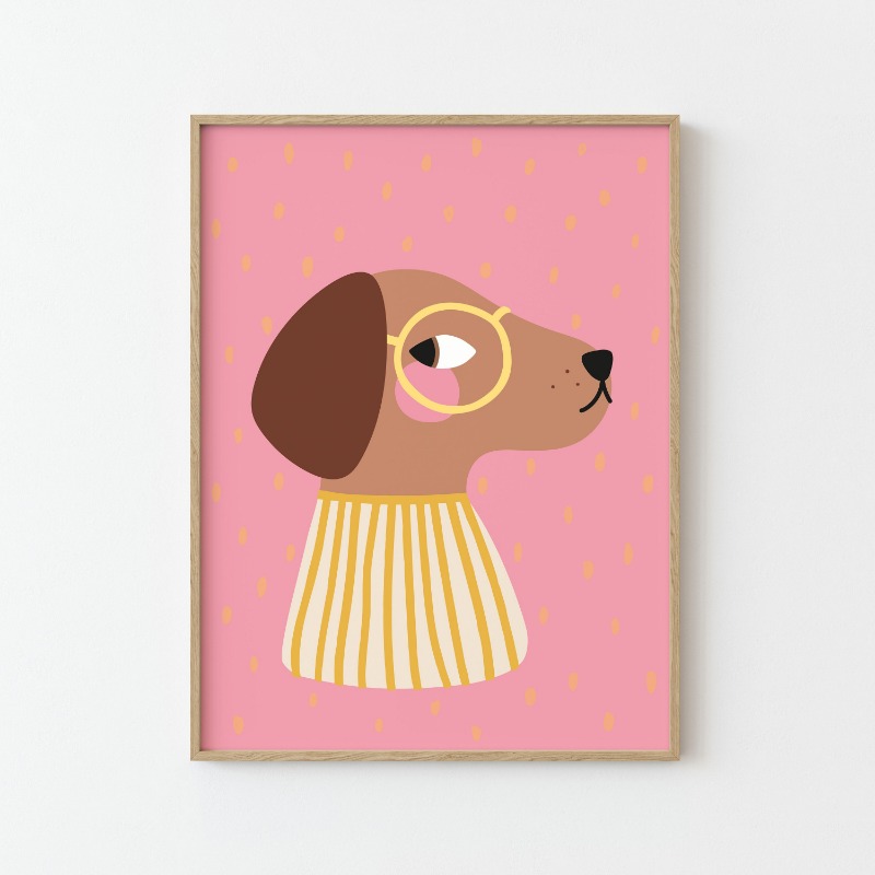 Cartoon Cute Animals Illustrat - Baby Nursery Wall Art review and price