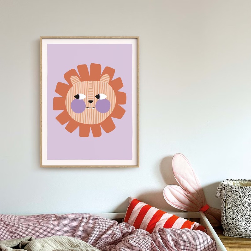 Cartoon Cute Animals Illustrat - Baby Nursery Wall Art review and price