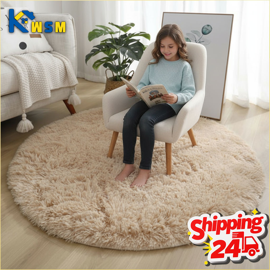 Super Soft Fluffy Round Rug Pl - Soft Rug Nursery review and price