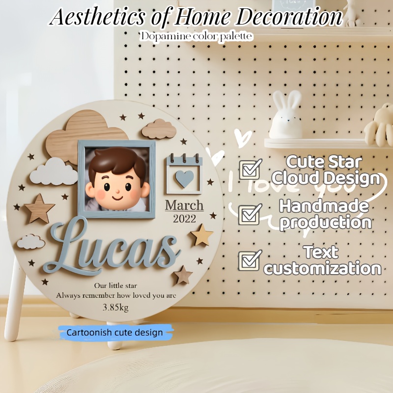 Personalized Baby Photo Frame, - Baby Nursery Name review and price