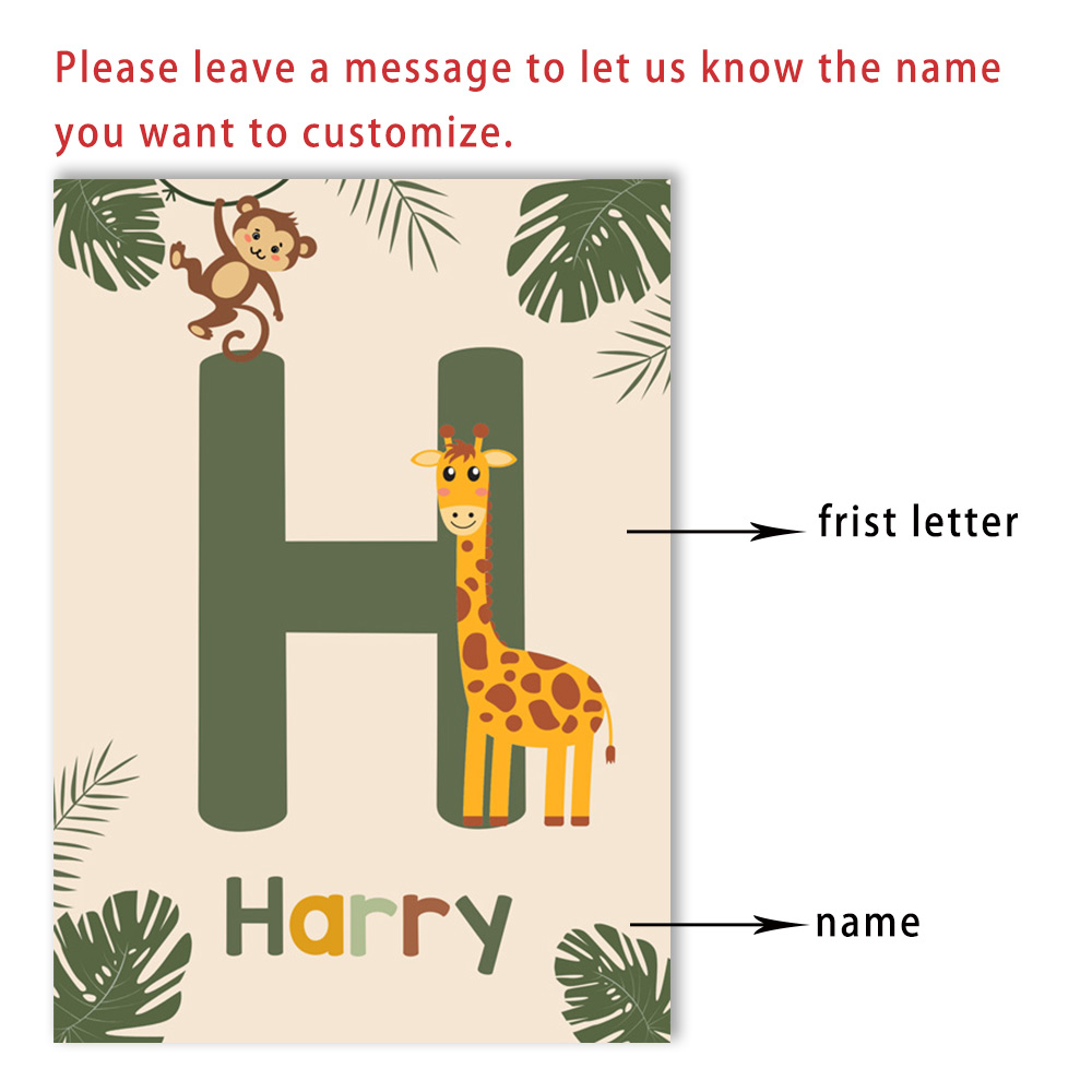Nordic Jungle Animal Posters C - Baby Nursery Animal Pictures review and price