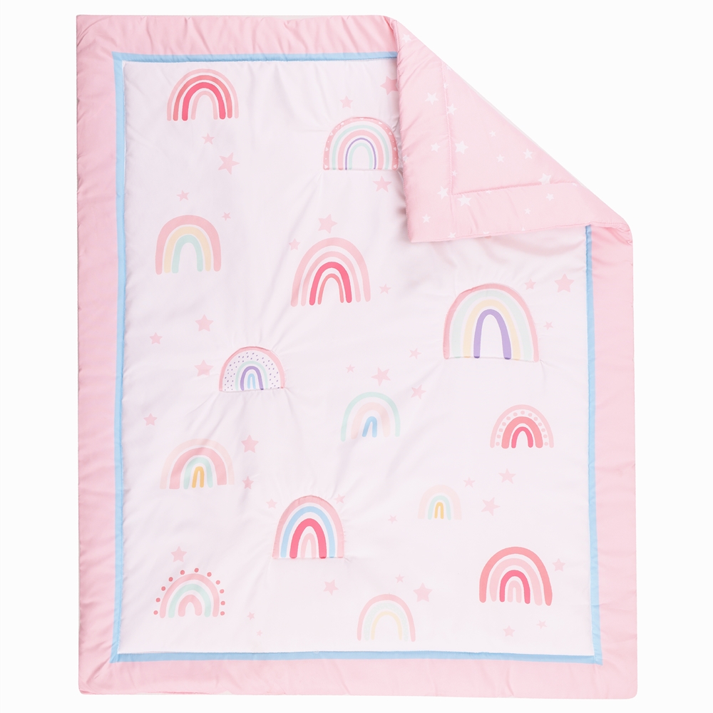 3Pcs Rainbow Baby Infant Crib  - Baby Nursery Sets review and price