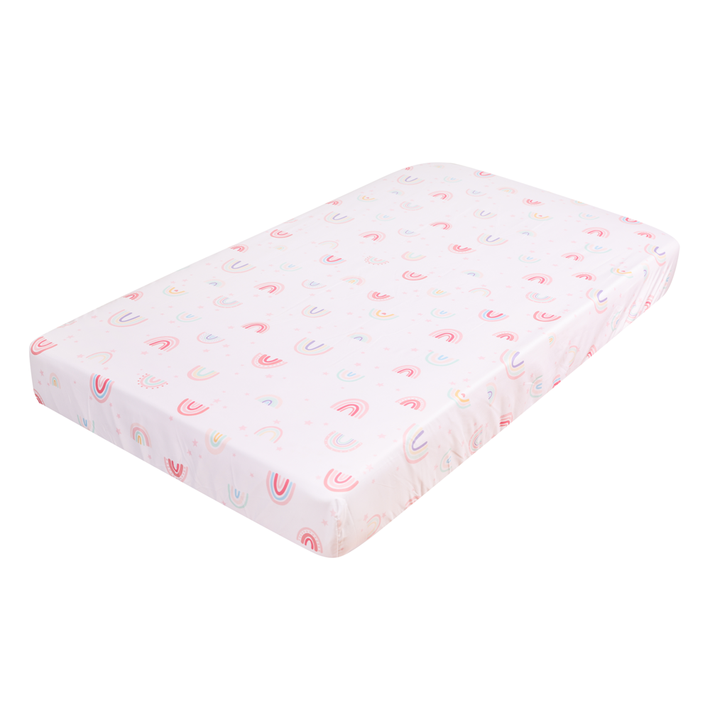 3Pcs Rainbow Baby Infant Crib  - Baby Nursery Sets review and price