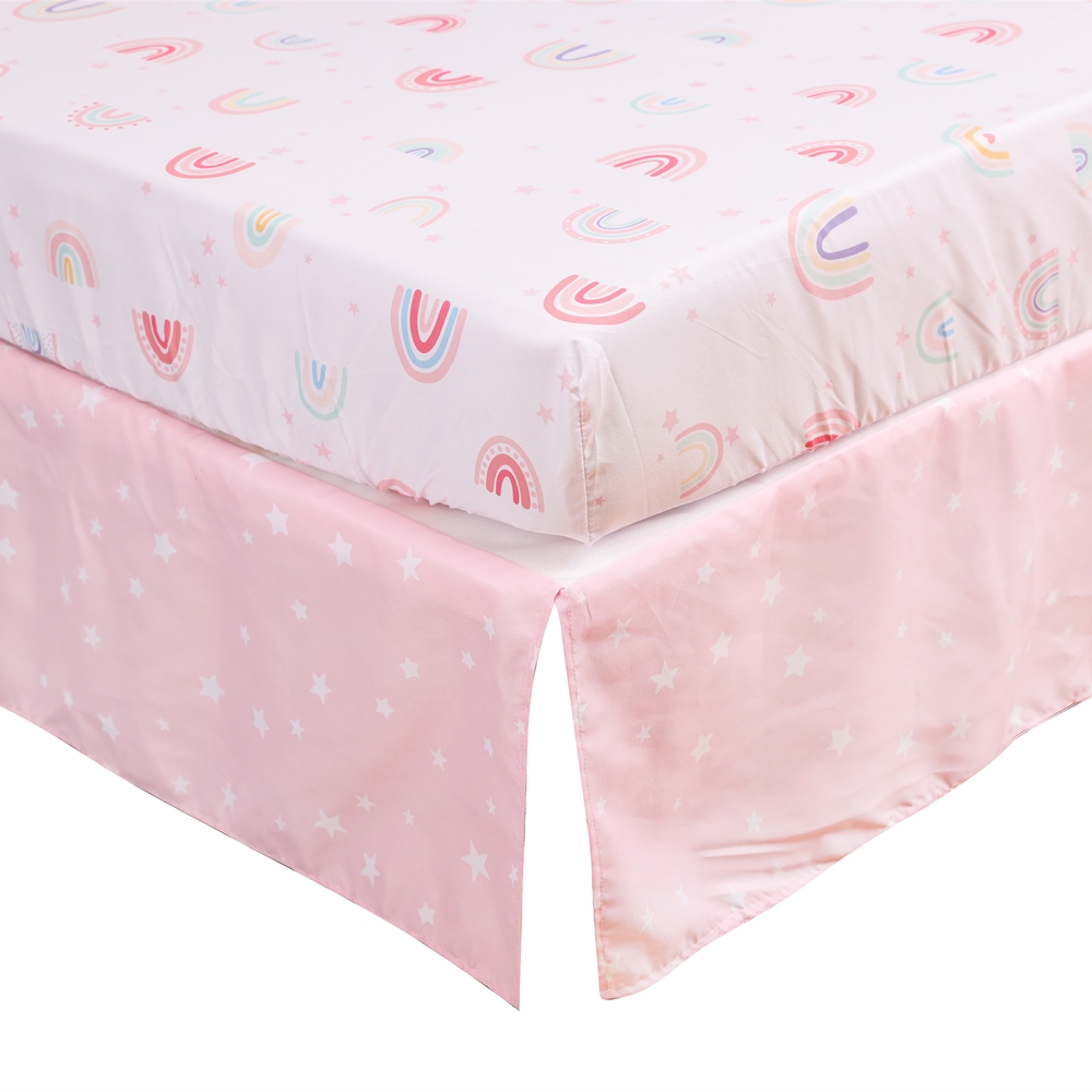 3Pcs Rainbow Baby Infant Crib  - Baby Nursery Sets review and price