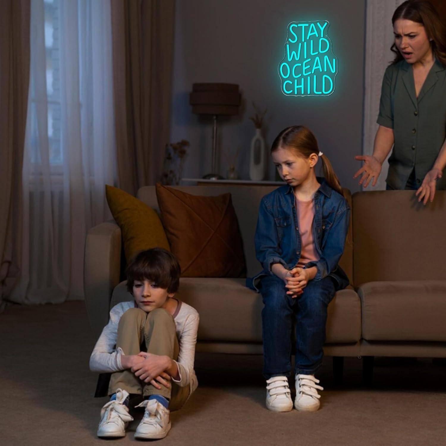 Stay Wild Ocean Child Neon Sig - Baby Nursery In review and price