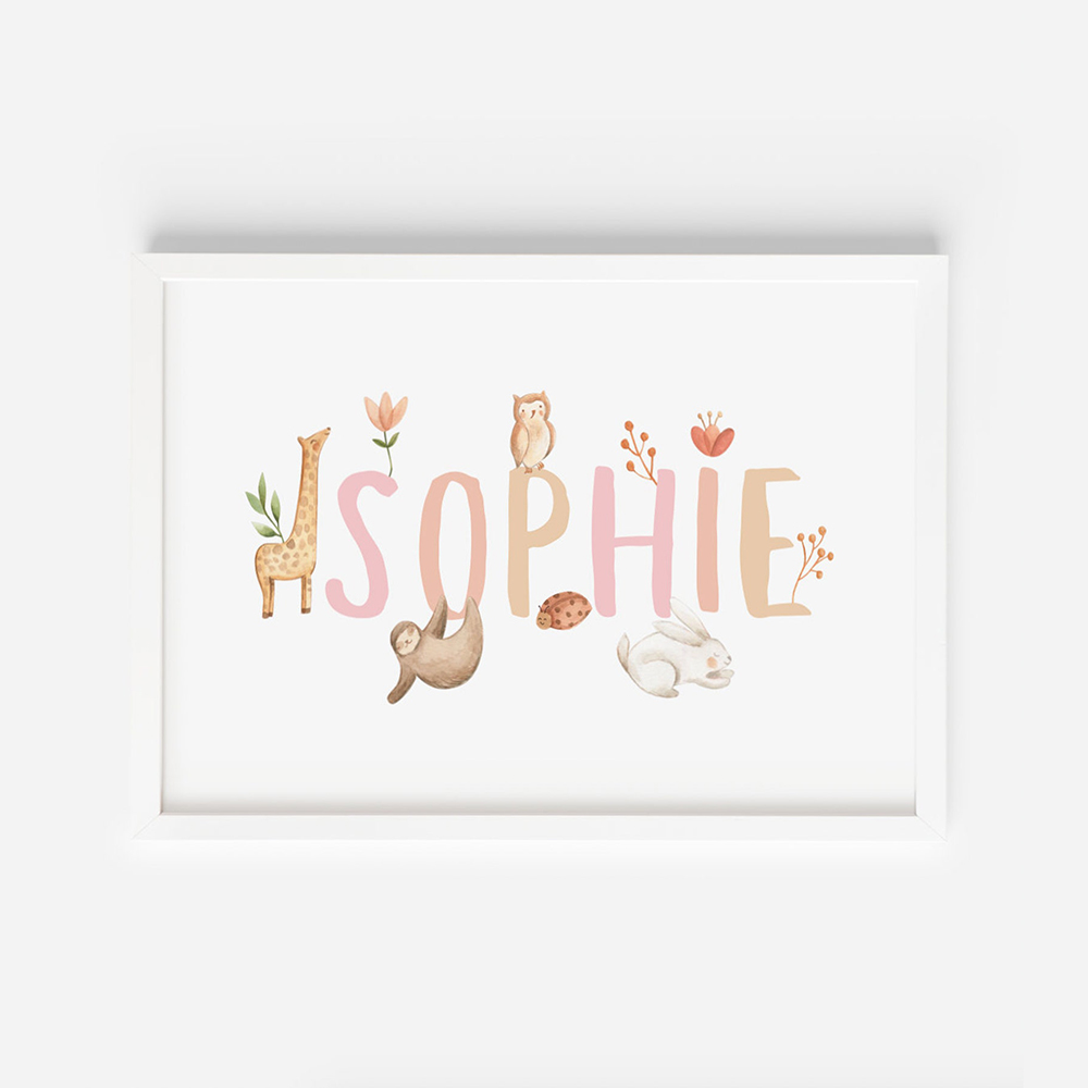 Name Custom Poster Nursery Can - Baby Nursery Name Letters review and price