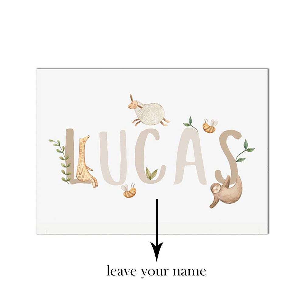 Name Custom Poster Nursery Can - Baby Nursery Name Letters review and price