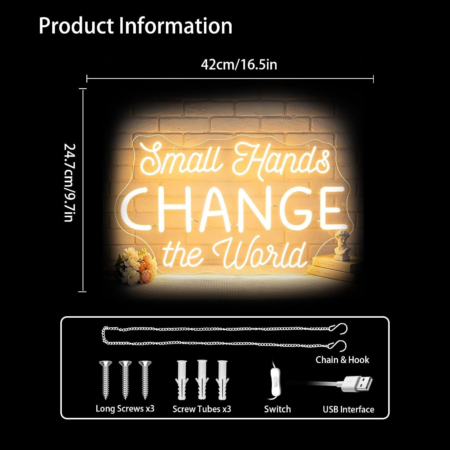 Small Hands Change the World N - Baby Nursery Wall Lights review and price