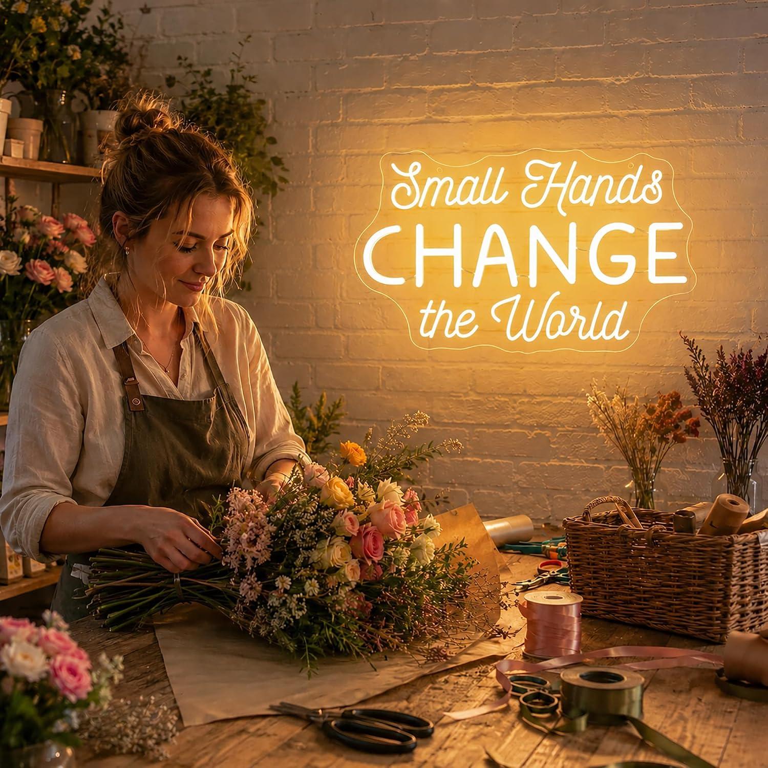 Small Hands Change the World N - Baby Nursery Wall Lights review and price