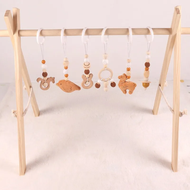 6Pcs Wooden Baby Toys Wooden B - Baby Nursery Hospital review and price