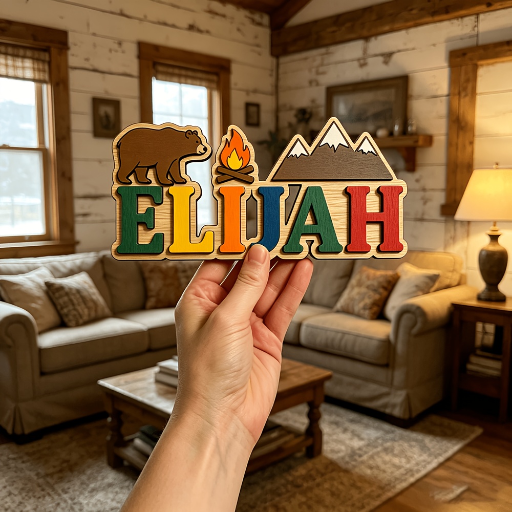 Customizable Bear & Campfire W - Baby Nursery Accent Wall review and price