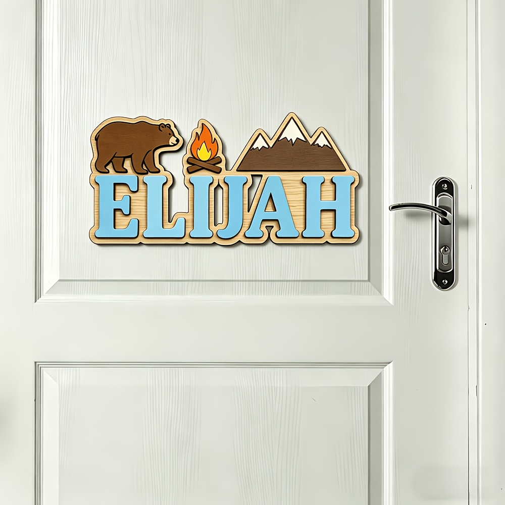 Customizable Bear & Campfire W - Baby Nursery Accent Wall review and price