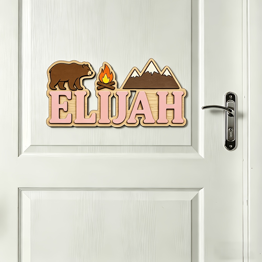 Customizable Bear & Campfire W - Baby Nursery Accent Wall review and price