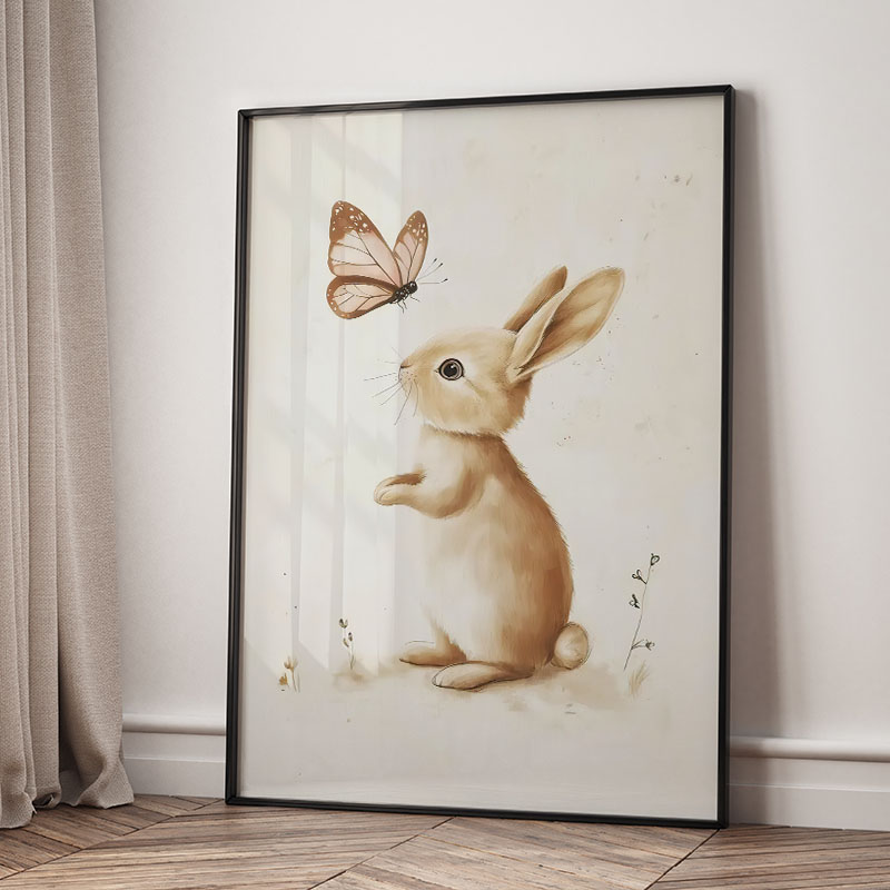 Bear Rabbit Fox Deer Squirrel  - Animals Baby Nursery review and price