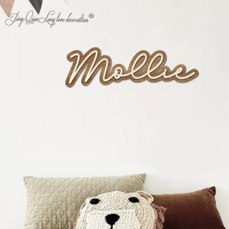 Custom Wooden Name Sign for Nu - Baby Nursery Name Letters review and price